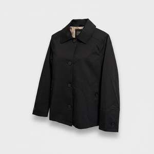 Gallery New York Black Water-Resistant Button Front Short Coat